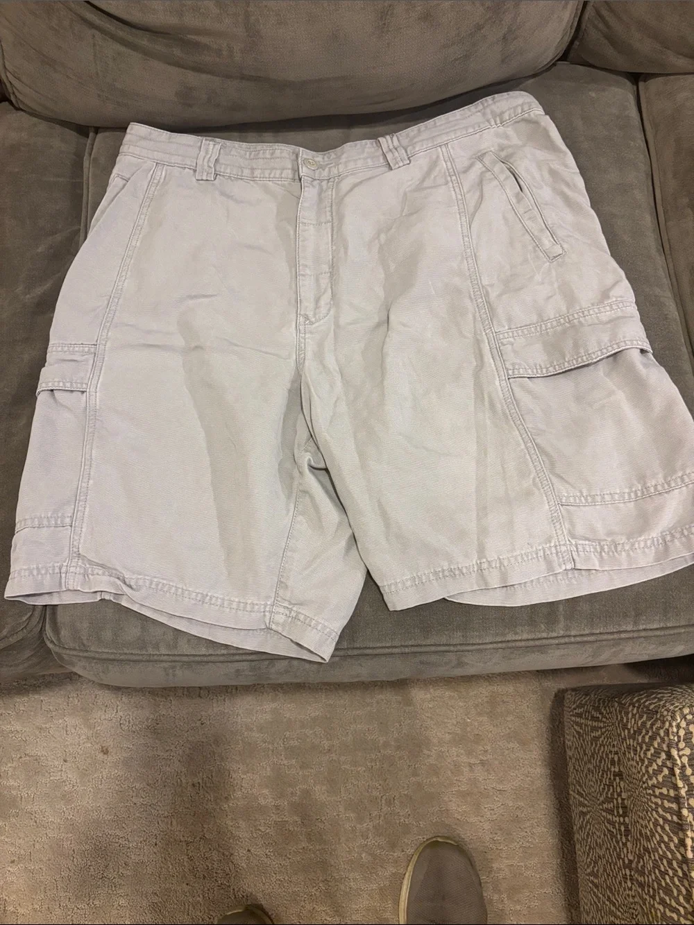 Tommy Bahama Light Gray Cargo Shorts